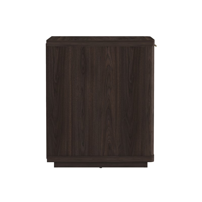Evelyn Modern Nightstand with 2 Full Extension Drawers in Brown - Set of 2