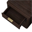 Evelyn Modern Nightstand with 6 Full Extension Drawers in Brown - Set of 2