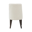 Beever Cream Chenille Dining Chair with Rubberwood Legs - Set of 2