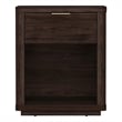 Evelyn Modern Nightstand with 1 Full Extension Drawer in Brown