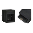 Evelyn Modern Nightstand with 1 Full Extension Drawer in Charcoal Grey