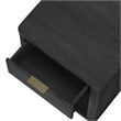 Evelyn Modern Nightstand with 1 Full Extension Drawer in Charcoal Grey