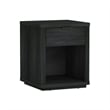 Evelyn Modern Nightstand with 1 Full Extension Drawer in Charcoal Grey