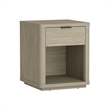 Evelyn Modern Nightstand with 1 Full Extension Drawer in Natural