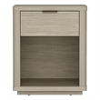 Evelyn Modern Nightstand with 1 Full Extension Drawer in Natural