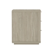 Evelyn Modern Nightstand with 3 Full Extension Drawers in Natural