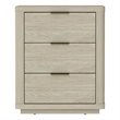Evelyn Modern Nightstand with 3 Full Extension Drawers in Natural