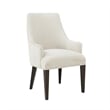 8-Piece Beever Cream Chenille Dining Chair and Arm Chair with Rubberwood Legs