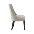 8-Piece Beever Taupe Chenille Dining Chair and Arm Chair with Rubberwood Legs