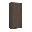 Rivington Modern Bookcase Cabinet in Walnut (5-Shelf) - Set of 2