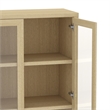 Rivington Modern Bookcase Cabinet in Natural Oak (5-Shelf) - Set of 2