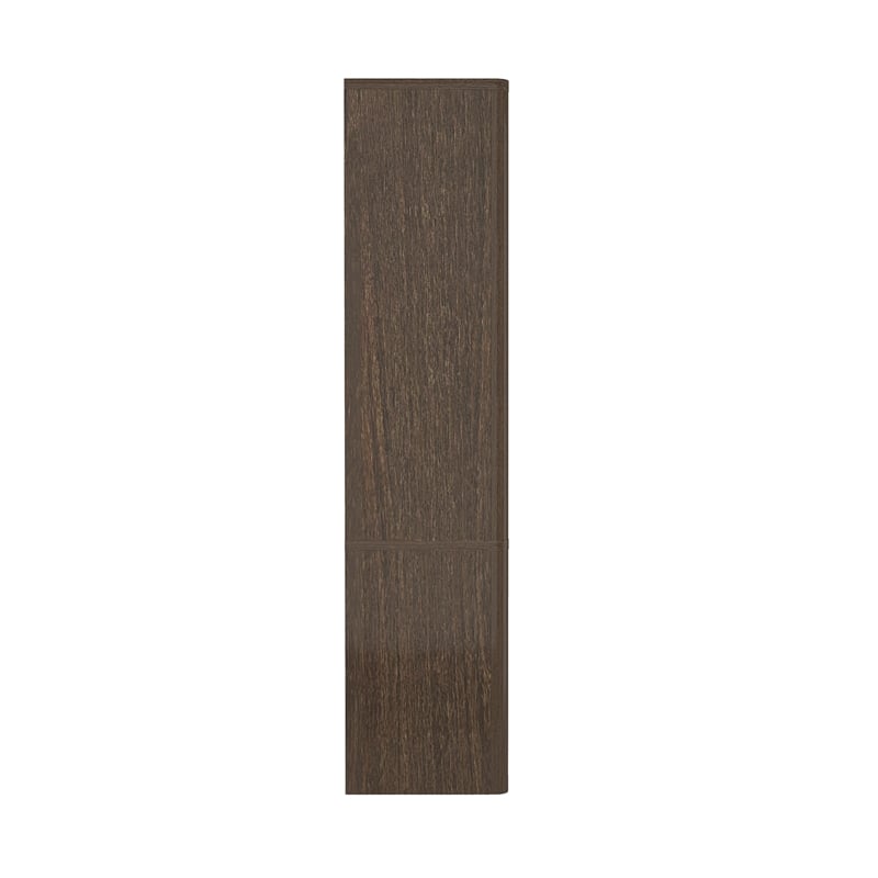 Rivington Modern Bookcase Cabinet in Walnut (4-Shelf) - Set of 2