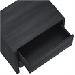 Linda Modern Nightstand in Charcoal Grey (2-Drawer) - Set of 2