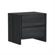 Linda Modern Nightstand in Charcoal Grey (2-Drawer) - Set of 2