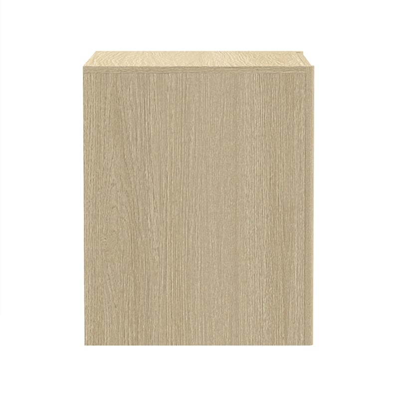 Linda Modern Nightstand in Natural Oak (2-Drawer) - Set of 2
