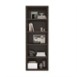 Rivington Modern Open Bookcase in Dark Walnut (5-Shelf) - Set of 3
