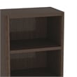 Rivington Modern Open Bookcase in Dark Walnut (5-Shelf) - Set of 3