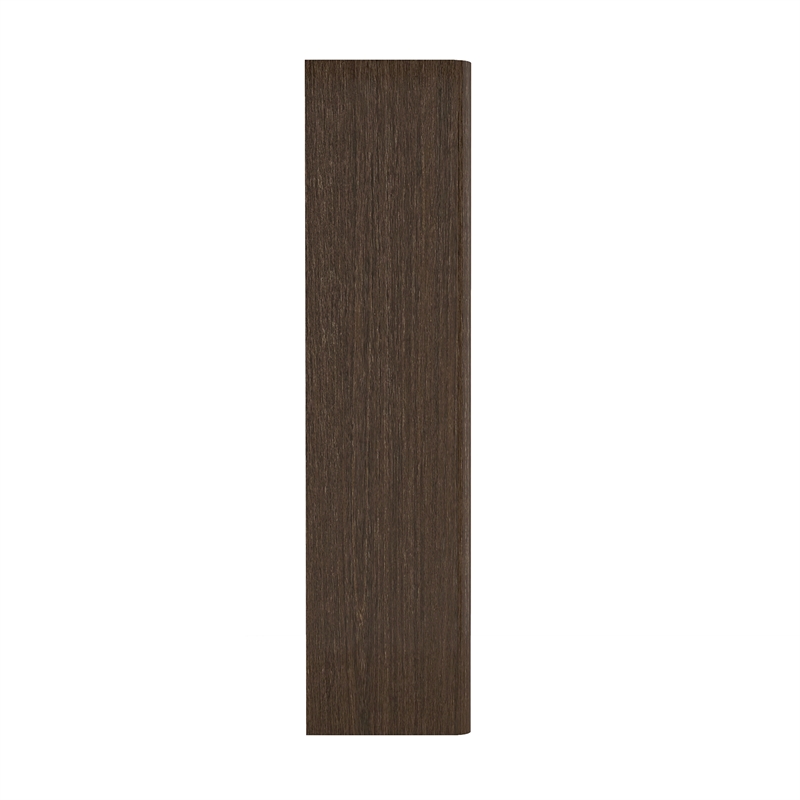 Rivington Modern Open Bookcase in Dark Walnut (5-Shelf) - Set of 3