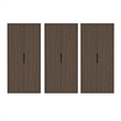 Rivington Modern Bookcase Cabinet in Walnut (5-Shelf) - Set of 3