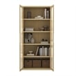 Rivington Modern Bookcase Cabinet in Natural Oak (5-Shelf) - Set of 3