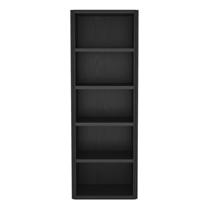 Rivington Modern 28&quot Open Bookcase in Black (5-Shelf)