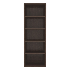 Rivington Modern 28&quot Open Bookcase in Dark Walnut (5-Shelf)