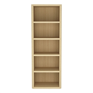 Rivington Modern 28&quot Open Bookcase in Natural Oak (5-Shelf)