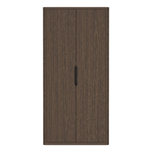 Rivington Modern 38&quot Bookcase Cabinet in Walnut (5-Shelf)