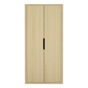 Rivington Modern 38&quot Bookcase Cabinet in Natural Oak (5-Shelf)