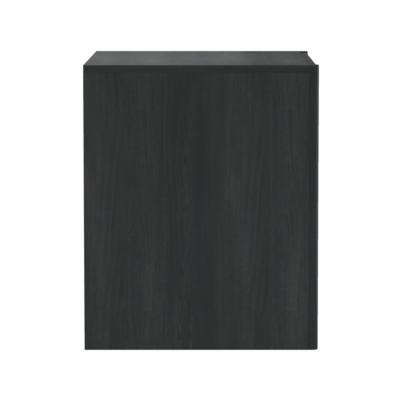 Linda Modern 2-Piece Double Wide Dresser and Nightstand in Charcoal Grey