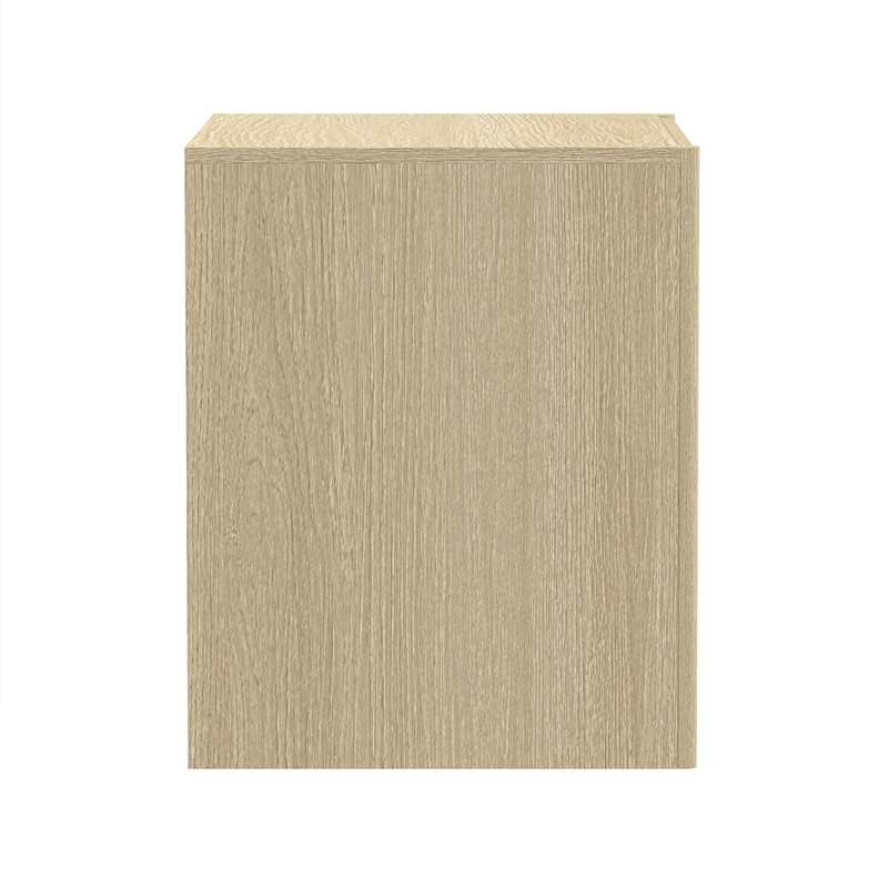 Linda Modern 2-Piece Double Wide Dresser and Nightstand in Natural Oak