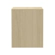 Linda Modern 2-Piece Double Wide Dresser and Nightstand in Natural Oak