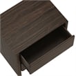 Linda Modern 2-Piece Double Wide Dresser and Nightstand in Walnut Brown