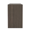 Linda Modern 2-Piece Double Wide Dresser and Nightstand in Walnut Brown