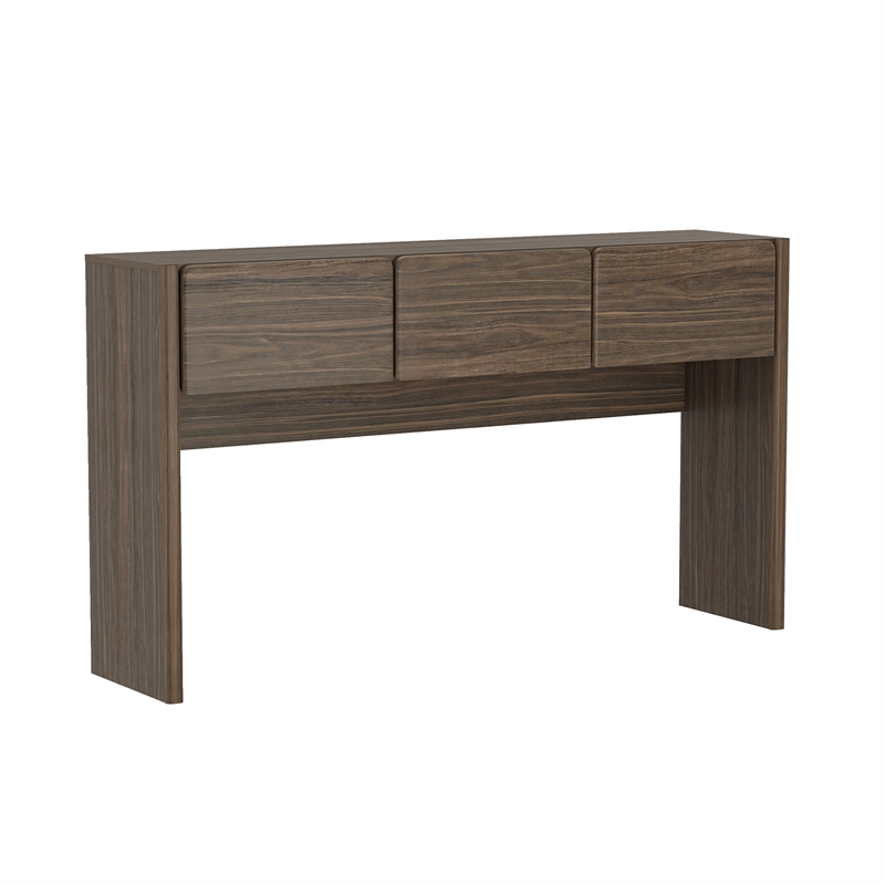 Linda Modern Console Table in Walnut Brown