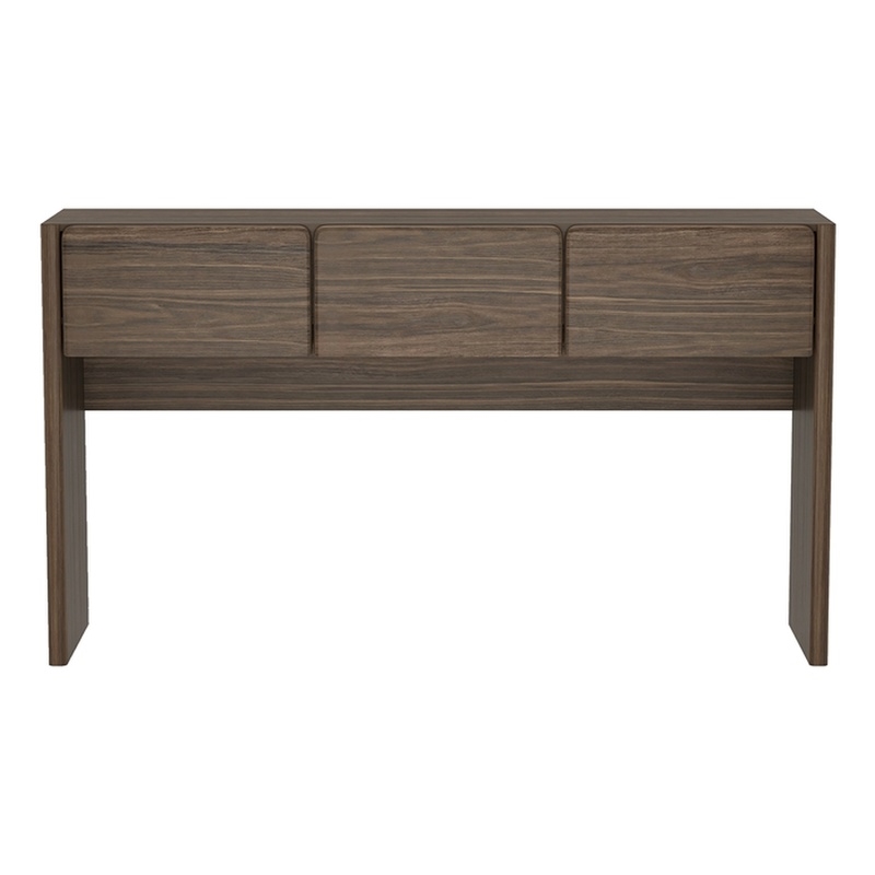 Linda Modern Console Table in Walnut Brown