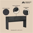 Linda Modern Console Table in Charcoal Grey