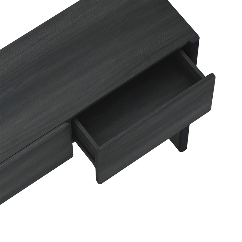 Linda Modern Console Table in Charcoal Grey