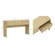 Linda Modern Console Table in Natural Oak