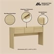 Linda Modern Console Table in Natural Oak