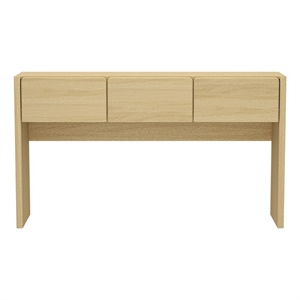 Linda Modern Console Table in Natural Oak