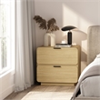 Chrystie Contemporary Modern Nightstand in Natural