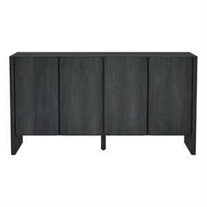 Linda Modern 60&quot Sideboard in Charcoal Grey (4-Shelf)