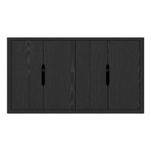 Rivington Modern 60&quot Sideboard in Black (4-Shelf)