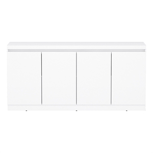 Griffin Modern 62&quot Sideboard in White (6-Shelf)