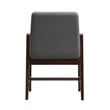 Stella Modern Wood Velvet Armchair in Graphite - Set of 2