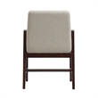 Stella Modern Wood Velvet Armchair in Champagne - Set of 2