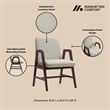Stella Modern Wood Velvet Armchair in Champagne - Set of 4