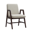 Stella Modern Wood Velvet Armchair in Champagne - Set of 4