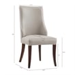 Connie Modern 6-Piece Dining Chair Set in Light Gray